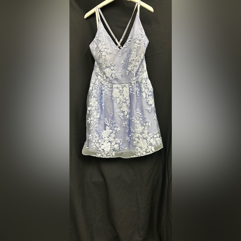 BCX Juniors Size 17 Dress mini Embroidered Lilac